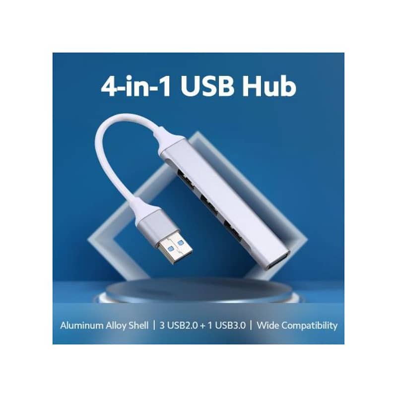 Aluminium Shell Portable 4 Ports USB 3.0 Adapter/usb 0