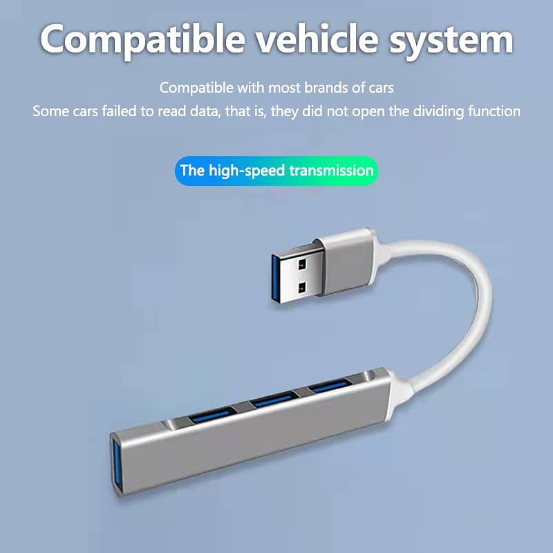 Aluminium Shell Portable 4 Ports USB 3.0 Adapter/usb 3