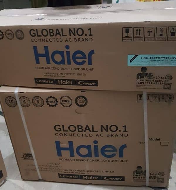 URGENT SELL NEW SEALED PACK HAIER AIR CONDITIONOR NON INVERTER 0