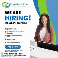 HIRING RECEPTIONIST