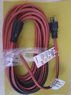 Husky 25 ft. 14/3 Indoor/Outdoor Extension Cord, Red and Black