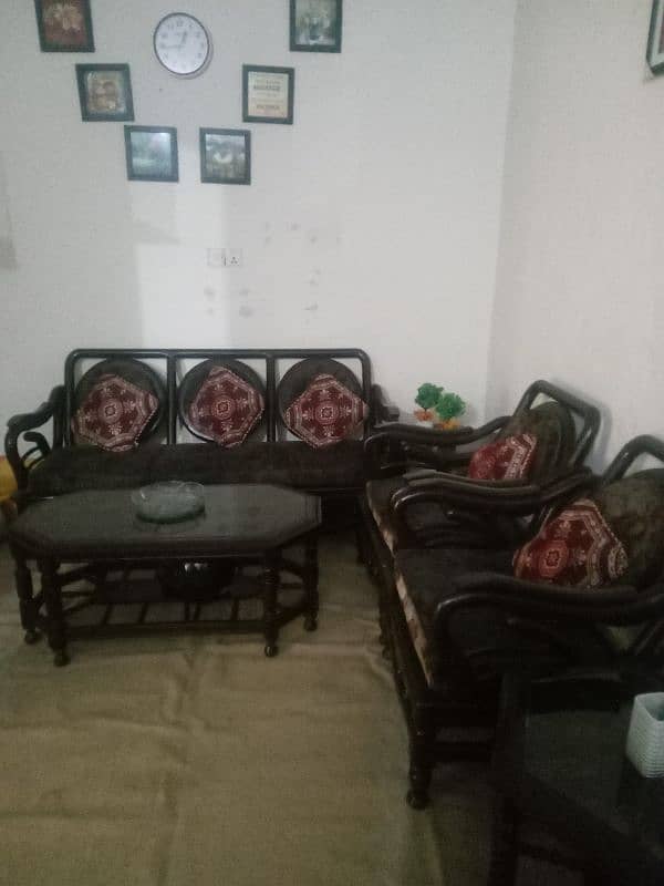 dihar wood sofa set 1