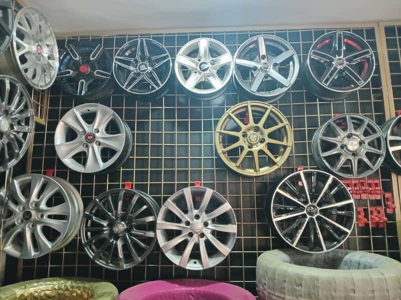 all tyres rims available Bridgestone dunlop yokohama 13