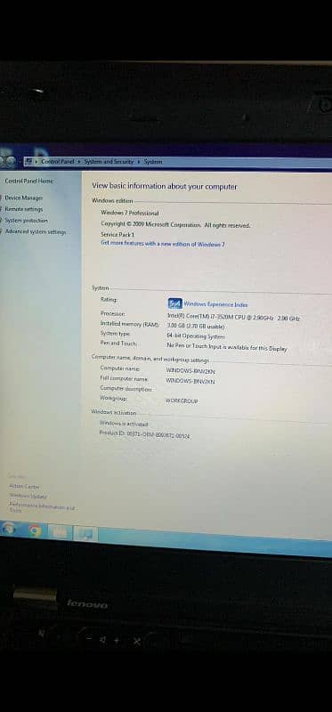 i7 3rd gen Laptop for sale urgent monney requird 2