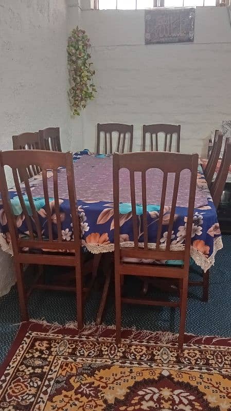 dining table (8 chairs and 1 table) 1