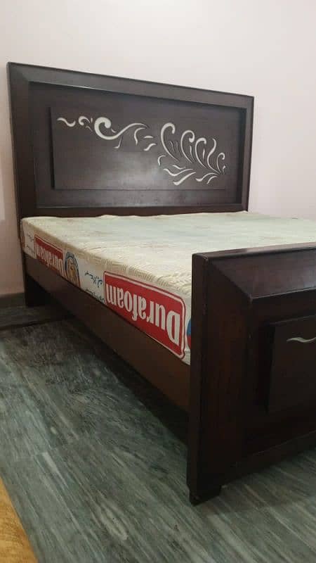 king bed with mattress side tables 1