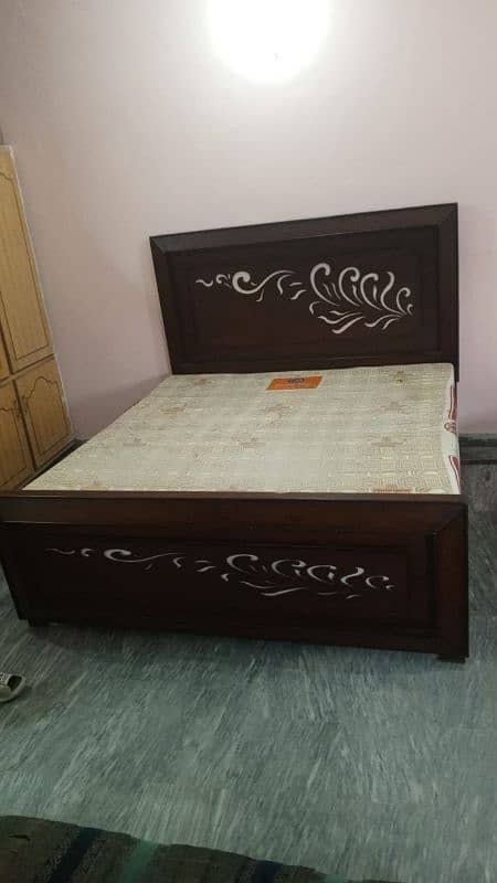 king bed with mattress side tables 6