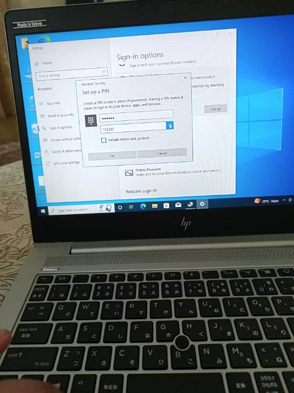 hp laptop core i5 (pro book) 4