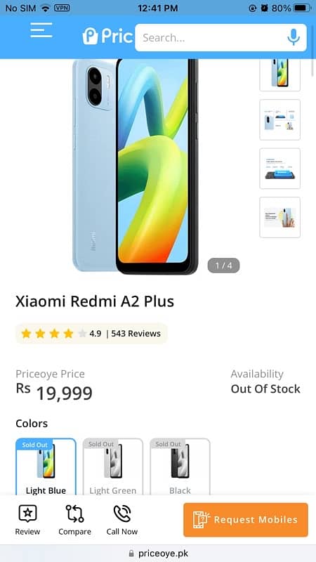 xiaomi redmi A2 plus selling 9