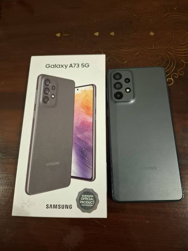 Samsung A73 5G Grey 256GB/8GB Company PTA Approved with Box 1