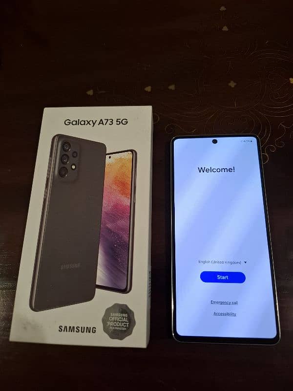 Samsung A73 5G Grey 256GB/8GB Company PTA Approved with Box 3