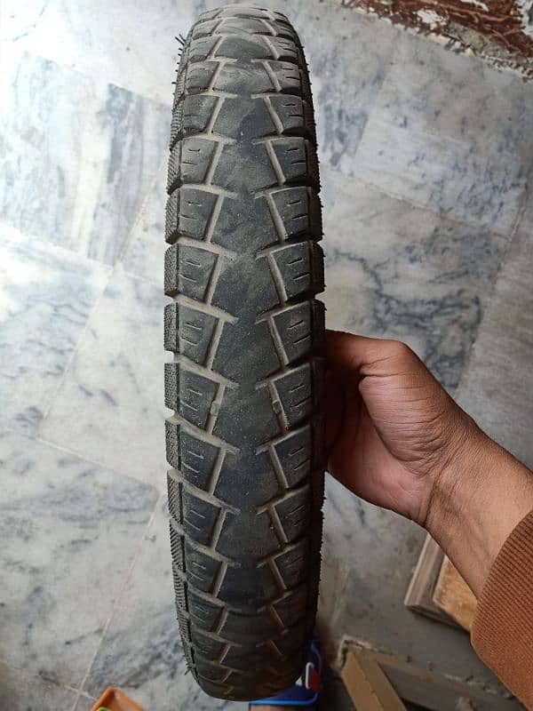 Suzuki GS-150 panther tyre and brand new tube 2