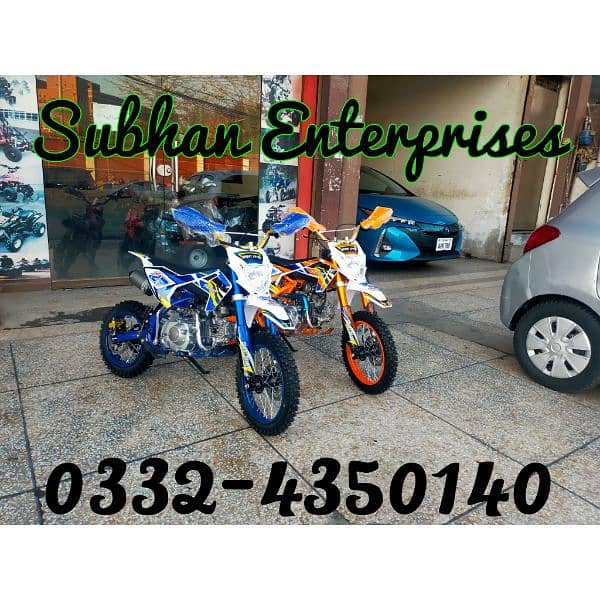 124cc Sports Mini Dirt Bikes & Atv Quad Bikes Delivery In All Pakistan 0