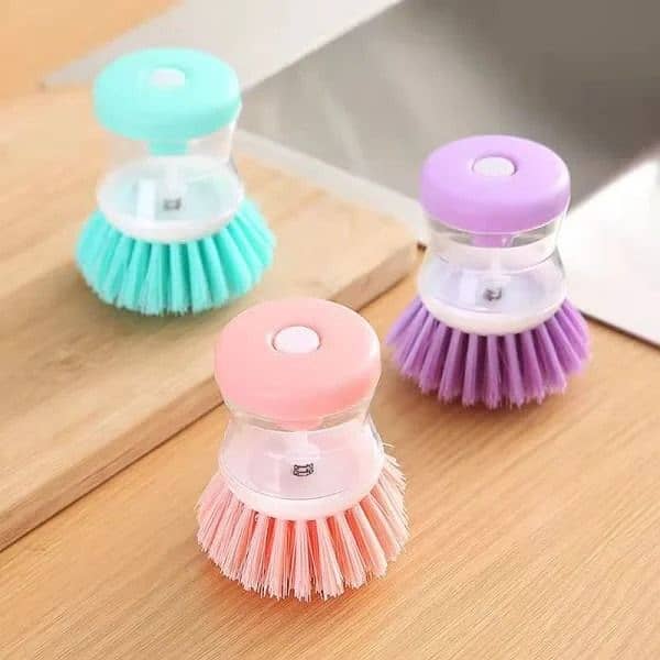 Mini Kitchen Liquid Dish Cleaning Brush 0