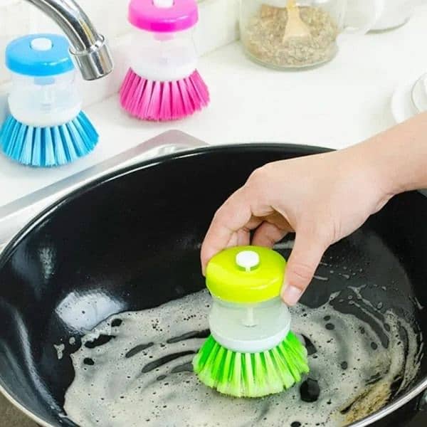 Mini Kitchen Liquid Dish Cleaning Brush 6