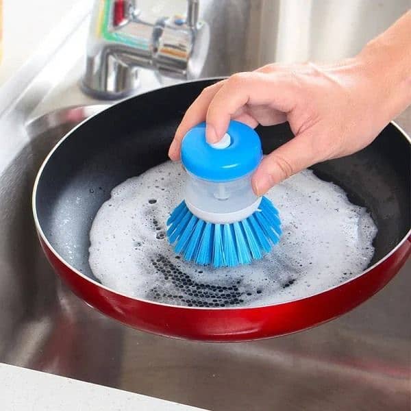 Mini Kitchen Liquid Dish Cleaning Brush 8