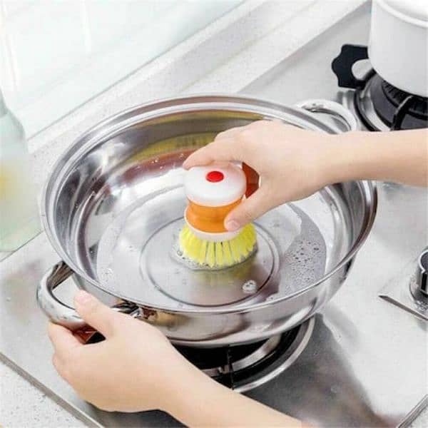 Mini Kitchen Liquid Dish Cleaning Brush 9