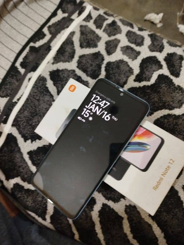 Redmi note 12  10/10 Condition ice blue color for sale. 5