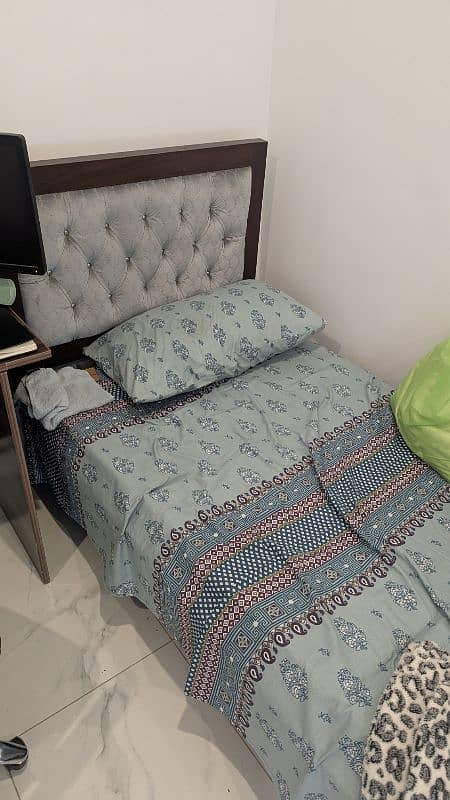 Bed + Side Table - Urgent Sale 0