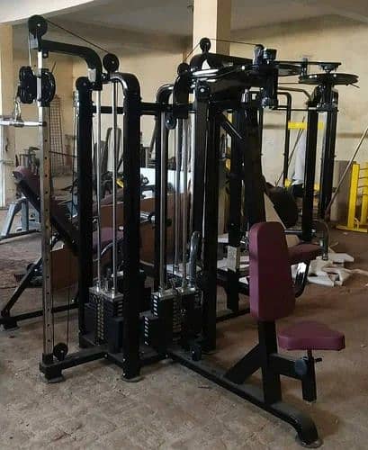 Multi gym|Four Station four sides used home& domestic and commercial 0