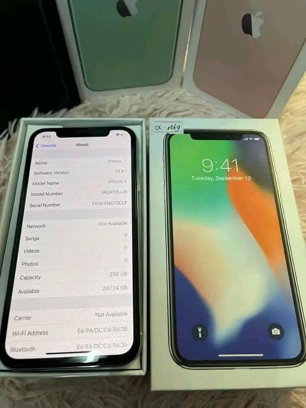 Iphone x 256GB Pta approved 0343-6193635 whatsapp number 1