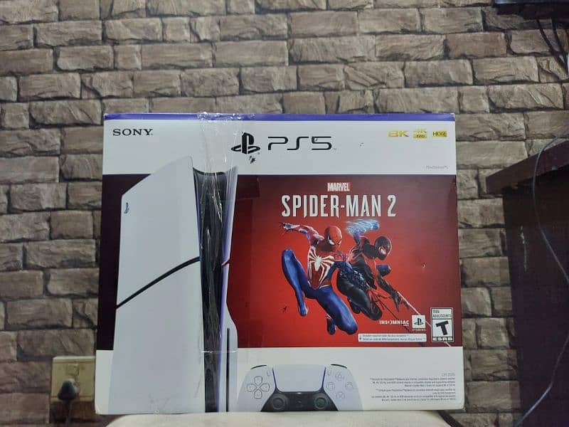 SEALED PACK PS5 SLIM - 1TB SPIDERMAN EDITION 0