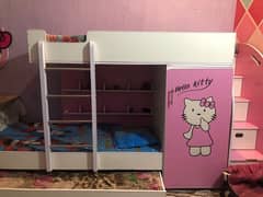 bunk with thress mattres and dressing table for sale