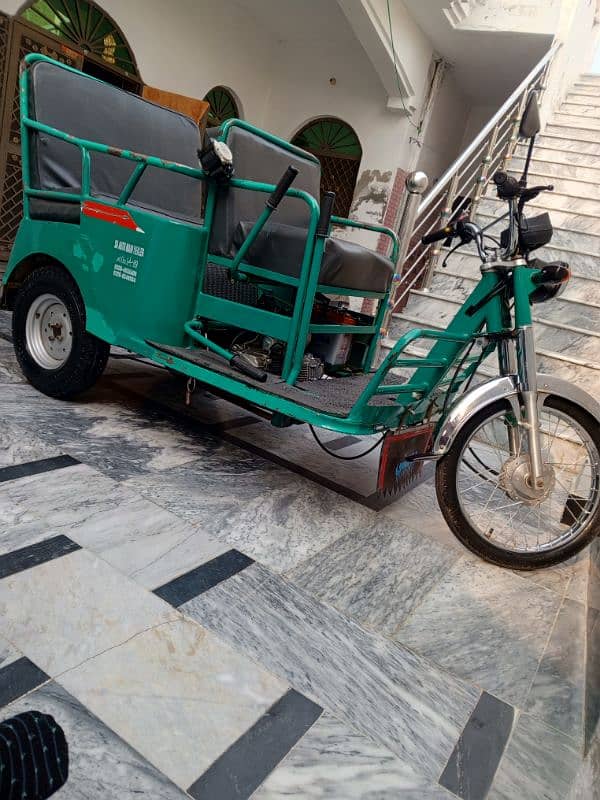 Two Seater Rickshaw For Disabled People And Old people Shaft system 5