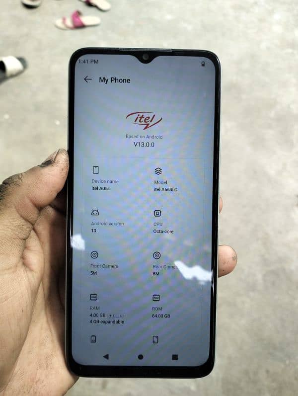 itel a05s with box under warranty 2