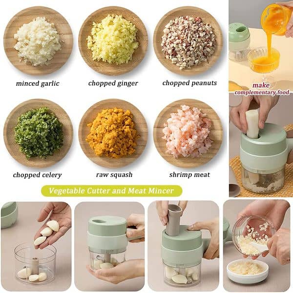 4 In 1 Rechargeable Handheld Hammer Chopper 1