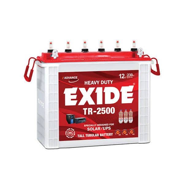 "Excide Tall Battery 2500 - 1.5 Years Used, Good Condition" 0