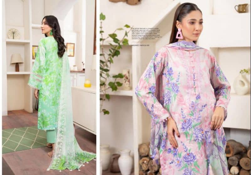 Mishaal Collection 3pcs Lawn Branded Suit 7