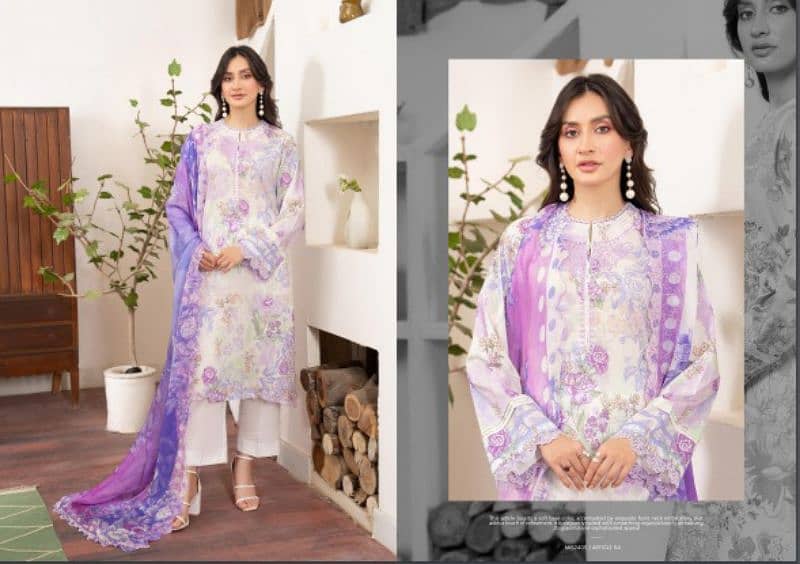 Mishaal Collection 3pcs Lawn Branded Suit 12