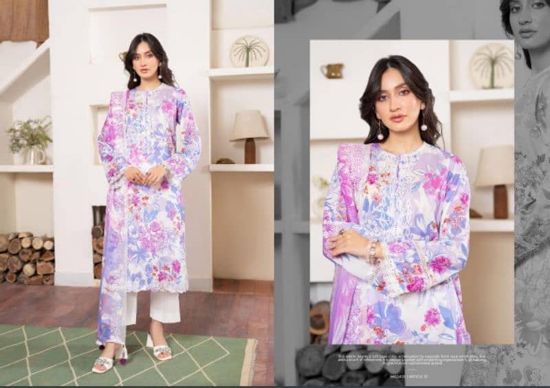 Mishaal Collection 3pcs Lawn Branded Suit 15