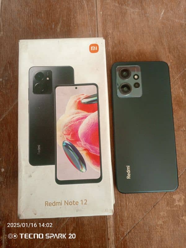 Redmi note 12 4 month warranty 8+128 complete saman 2