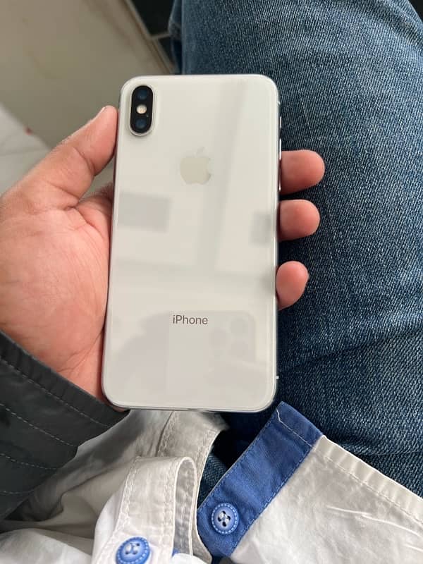 iphone X PTA approved white colour 0