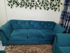 7 SEATER VELVET SOFA