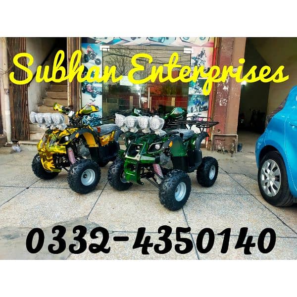 Brand New 125cc Hammer Jeep Atv Quad 4 Wheels Bike Delivery In All Pak 0