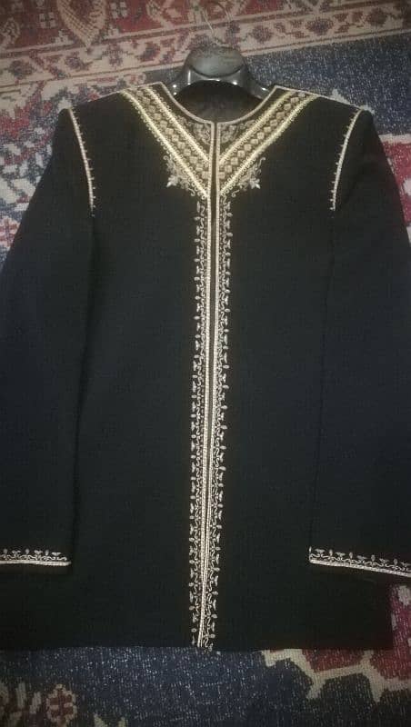 Sherwani along with black pent 0