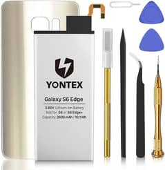 YONTEX Galaxy S6 Edge Battery (Gold) with Back Glass Replacement