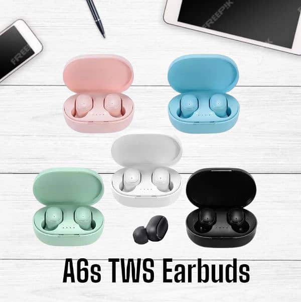 Original A6s TWS Wireless Bluetooth Earbuds, Multicolor 0