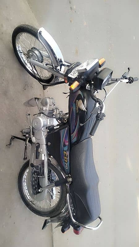 Honda CD 70 Black color condition 10/10 bilkul new ha  biometric ok 1