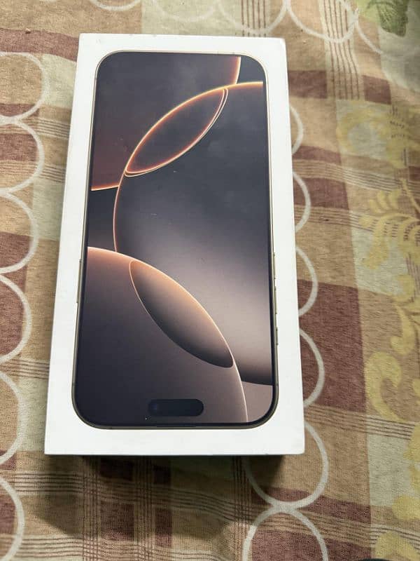 iphone 16 pro max 256gb desert colour 1 cycle count 0