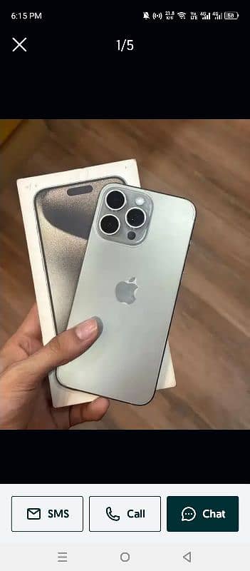 iPhone 15 pro max 256 GB complete saman 0