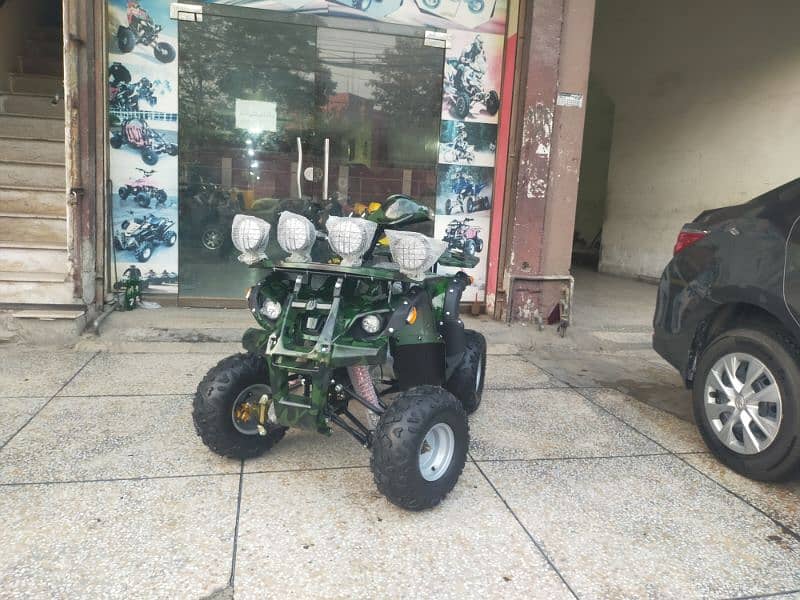 Double Disk Breaks 125cc Hammer Jeep Atv Quad Bike Delivery In All Pak 4