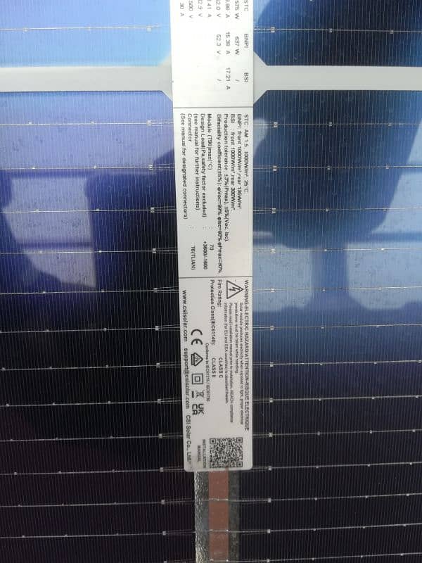 Canadian solar panels 575w 2