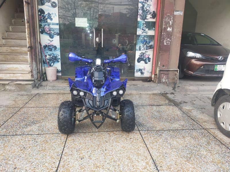 124cc Blue Scorpion Printed Body Atv Quad Bikes Delivery In All Pak 3