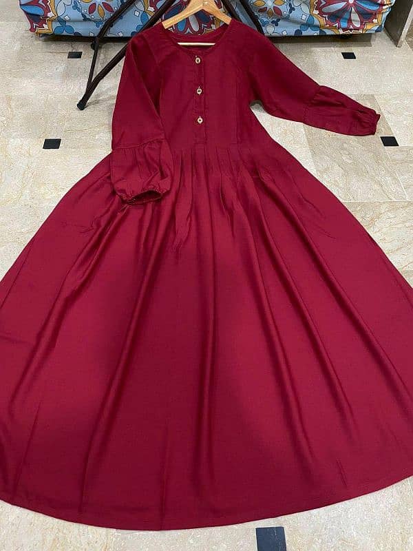 classic maroon maxi abaya 1