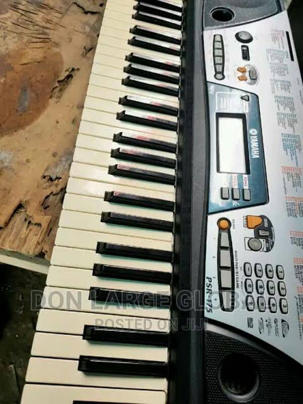 yamaha psr 175 professional keyboard with midi piano option full size 1