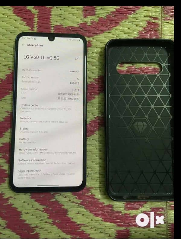 lg v60 thinq pta aproved 0/3/3/3/8/6/7/8/9/0/7 0